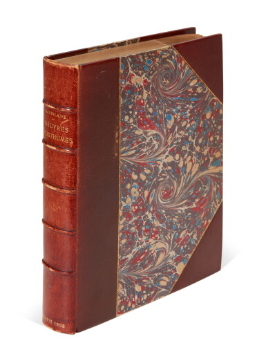 View full screen - View 1 of Lot 2. Baudelaire | Oeuvres posthumes, Paris, 1908, half morocco.