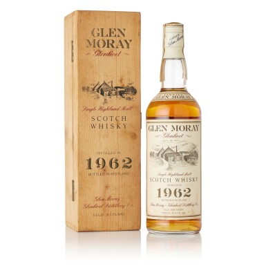 View full screen - View 1 of Lot 6181. Glen Moray Vintage Single Highland Malt 43.0 abv 1962 (1 BT75).