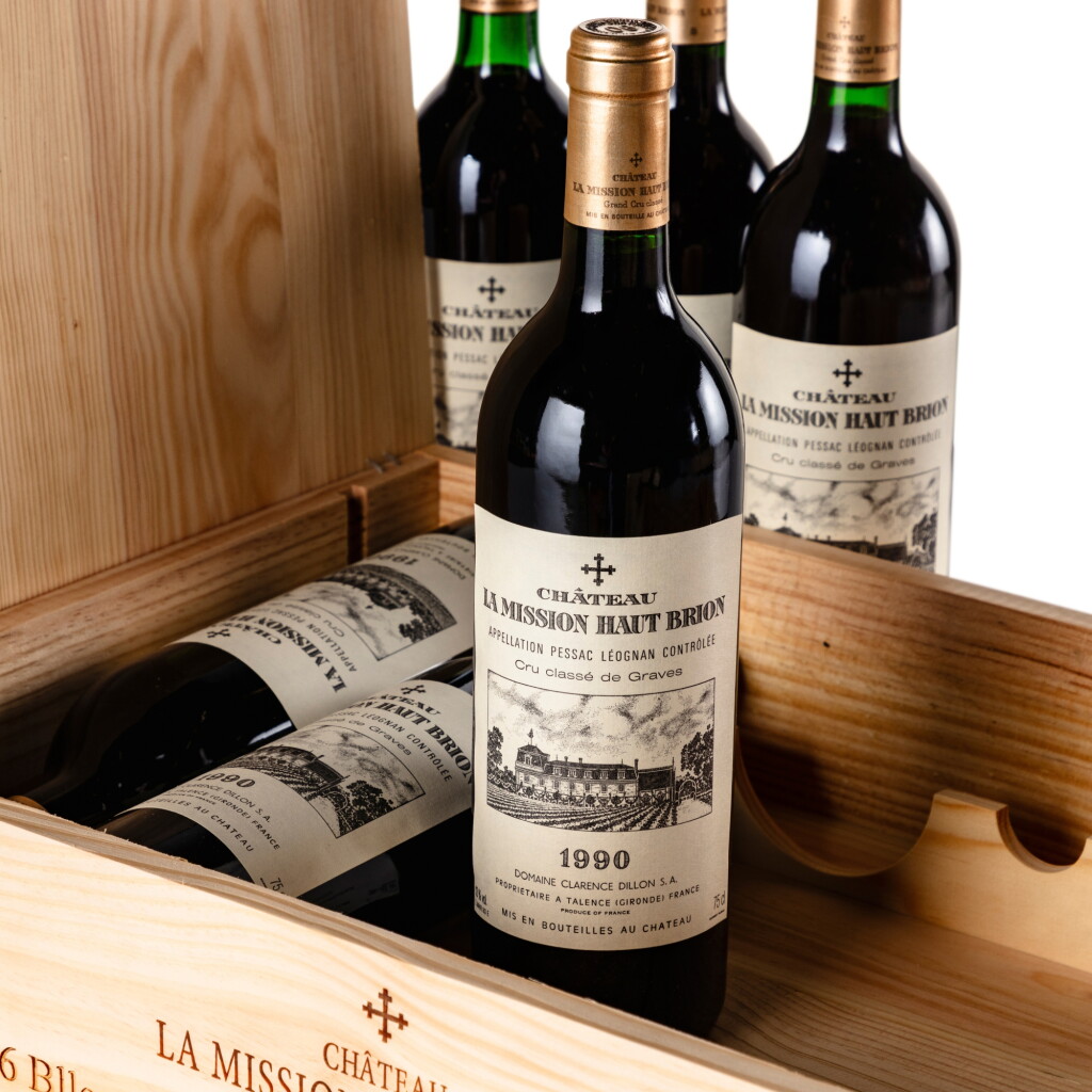 View full screen - View 1 of Lot 63. Château La Mission Haut-Brion 1990 (12 BT).