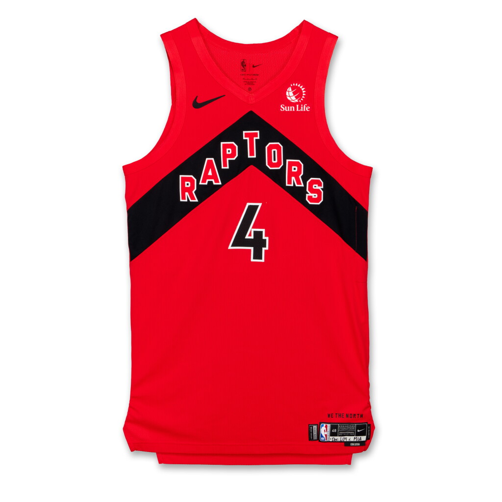 View full screen - View 1 of Lot 18. Scottie Barnes Toronto Raptors 2024-2025 Game Worn Icon Edition Jersey | Double-Double.