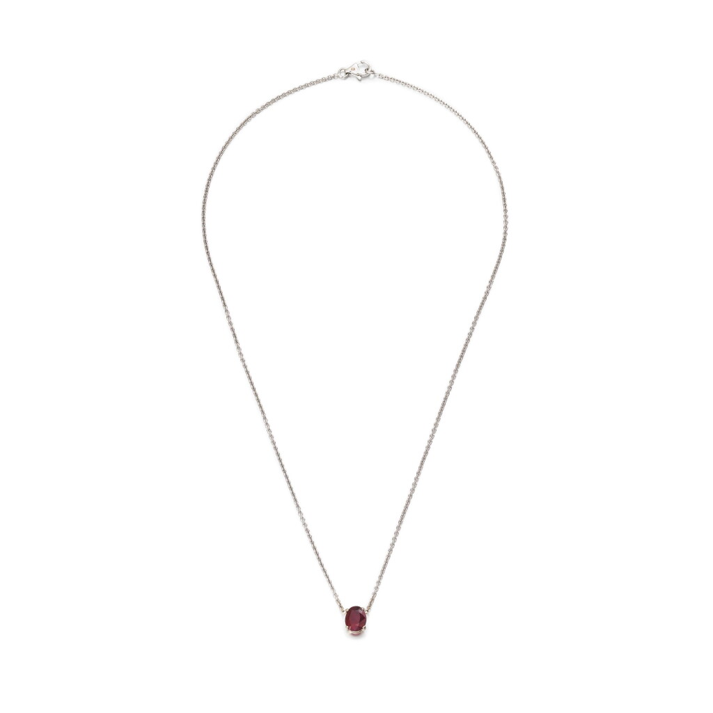 View full screen - View 1 of Lot 39. Collier rubis | Ruby necklace.