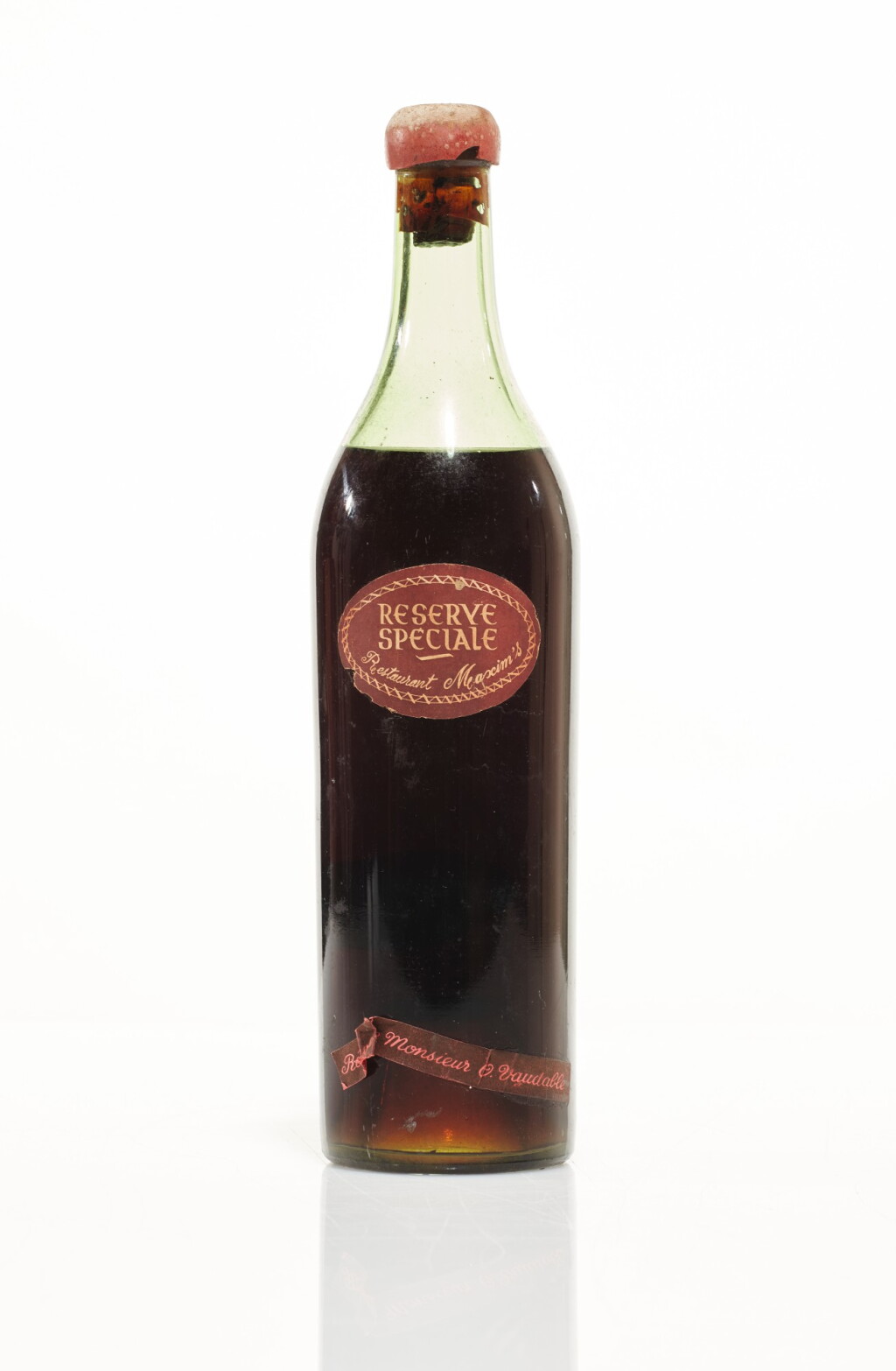 View full screen - View 1 of Lot 50. Restaurant Maxim's Reserve Special Cognac, Réserve de Monsieur O. Vaudable NV (1 BT75cl).