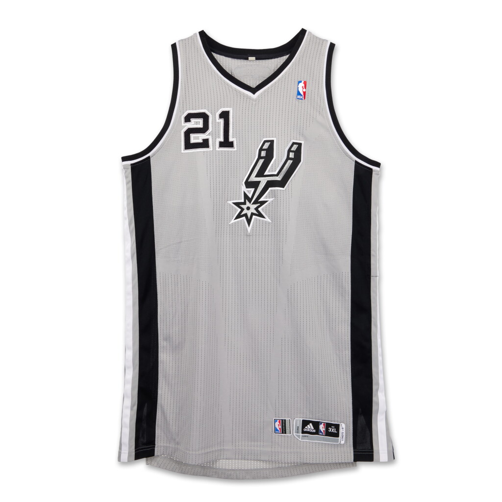 View full screen - View 1 of Lot 20. Tim Duncan San Antonio Spurs 2013-2014 Game Worn Jersey | Matched to 4 Games.