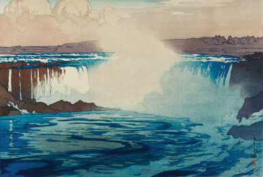 View full screen - View 1 of Lot 48. YOSHIDA HIROSHI, (1876-1950), TAISHO PERIOD, 20TH CENTURY | NIAGARA FALLS .
