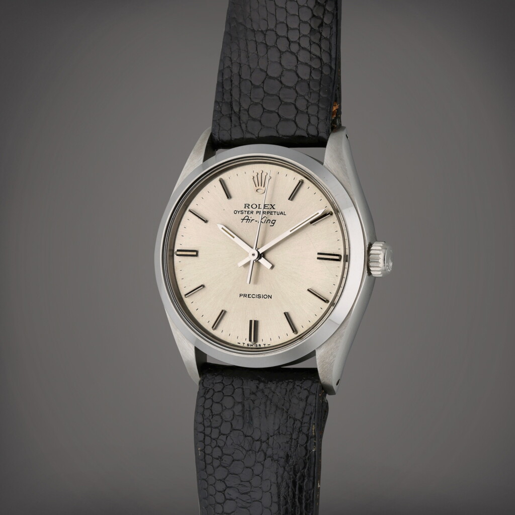 View full screen - View 1 of Lot 209. Reference 5500 Air-King | A stainless steel automatic wristwatch, Circa 1979.