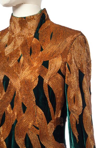 alexander mcqueen green velvet dress Candela