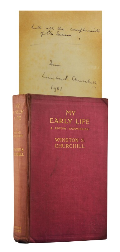 View full screen - View 1 of Lot 38. Winston S. Churchill | My Early Life: A Roving Commission. London: Thornton Butterworth Ltd., 1931.