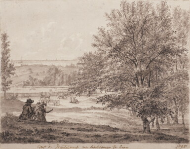 View full screen - View 1 of Lot 354. View of the Hartecamp, Aalsmeer in the background, 1795.