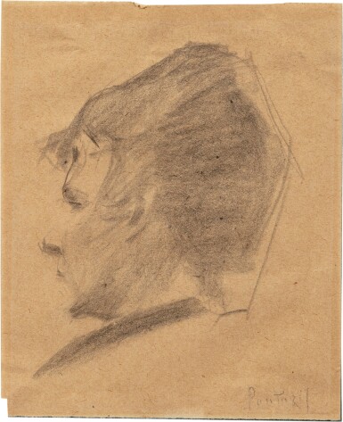 View full screen - View 1 of Lot 103. Portrait of the artist's wife | Portrait de la femme de l'artiste.