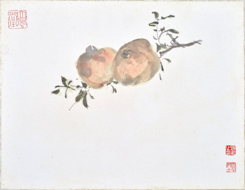 View full screen - View 1 of Lot 807. 張大千 石榴 | Zhang Daqian, Pomegranates.