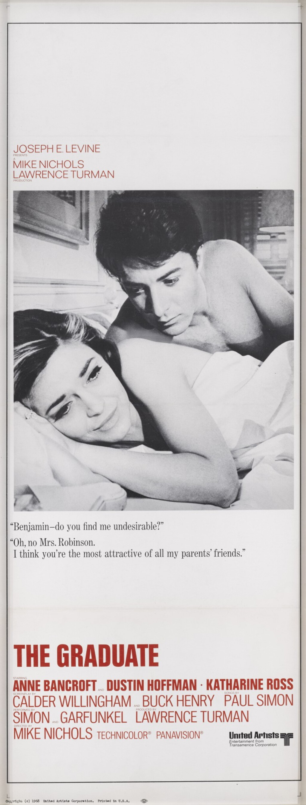 View full screen - View 1 of Lot 8. The Graduate (1967), poster, US.