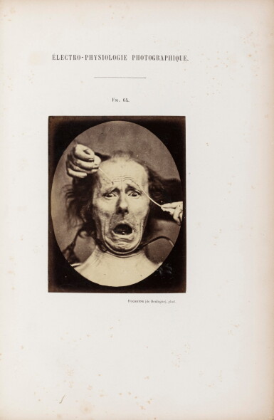 View full screen - View 1 of Lot 100. Mécanisme de la physionomie humaine. 1862. Album de 72 photographies.