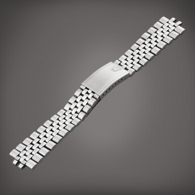 View full screen - View 1 of Lot 524. Jubilee 'Hecho en Mexico' Bracelet en acier avec boucle déployante | Stainless steel bracelet with folding clasp.