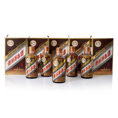 View full screen - View 1 of Lot 5614. "飛天牌"貴州茅台酒 (彩釉珍品) Kweichow Flying Fairy Caiyou Precious Moutai NV (5 BT50).