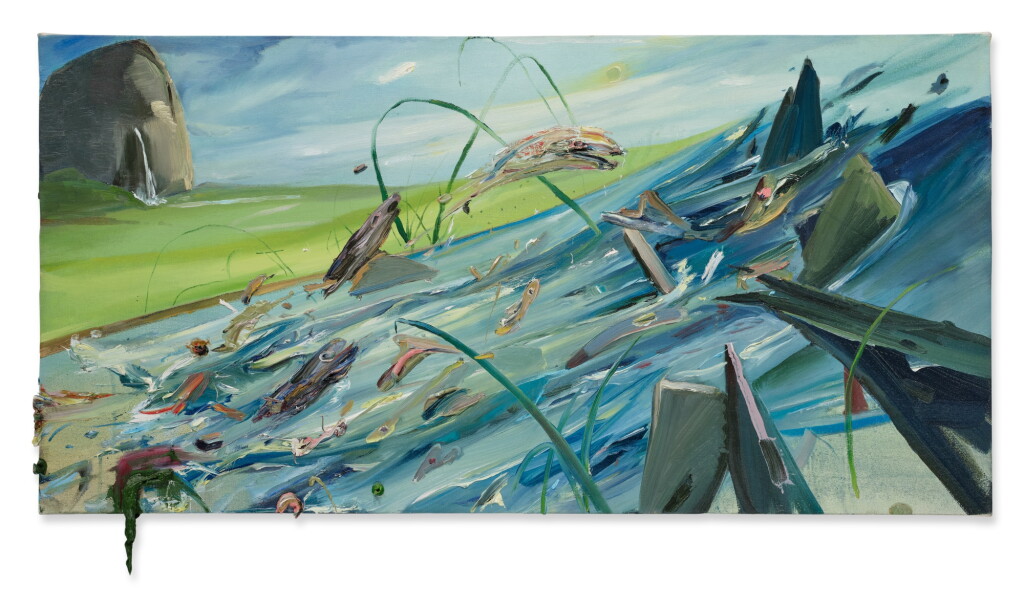 View full screen - View 1 of Lot 410. Salmon Upstream.