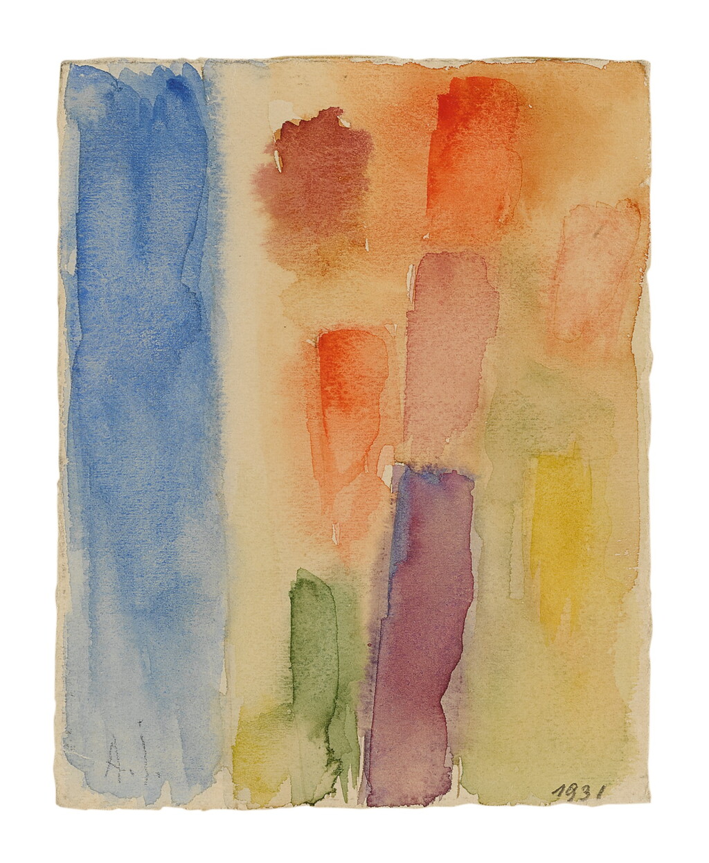 View full screen - View 1 of Lot 72. ALEXEJ VON JAWLENSKY | OHNE TITEL, ABSTRAKTION (UNTITLED, ABSTRACTION).