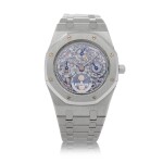 Royal Oak, Ref. 25829ST Stainless steel perpetual calendar wristwatch with moon-phases and bracelet Circa 2001 | 愛彼25829ST型號「Royal Oak」精鋼萬年曆鍊帶腕錶備月相顯示,年份約2001