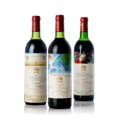 View full screen - View 1 of Lot 1371. Château Mouton Rothschild 1985 (2 BT).