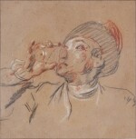 Study of a man drinking