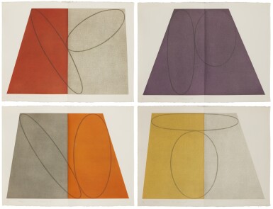 View full screen - View 1 of Lot 643. Plane / Figure Series, Folded.