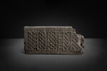 An impressed gray pottery 'hunting' tomb tile, Western Han dynasty