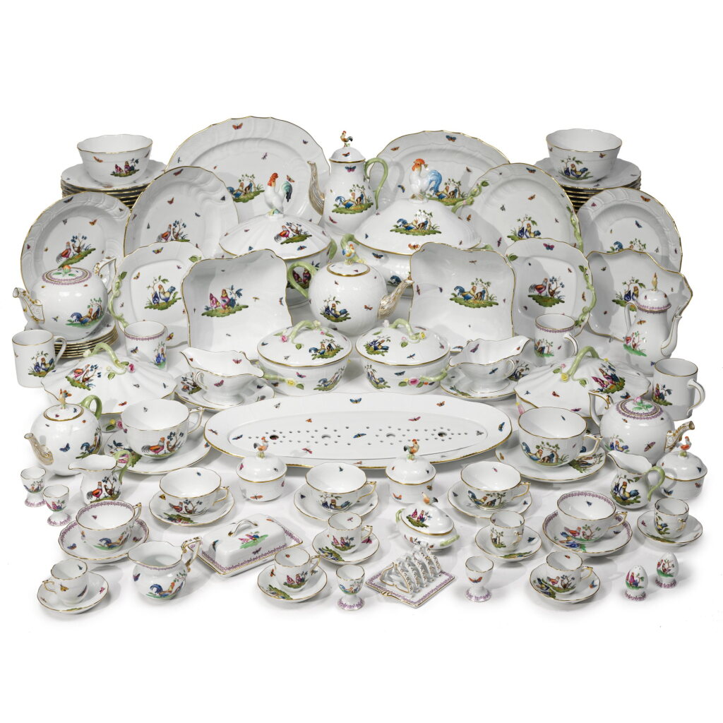View full screen - View 1 of Lot 58. An Extensive Herend 'Chanticleer' Pattern Part-Dinner, Tea and Coffee Service, 20th Century and Modern.
