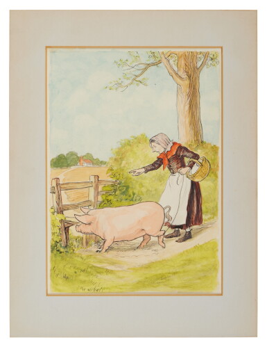 View full screen - View 1 of Lot 1205. Shepard, Ernest H. | A drawing from an unrealized project by Ernest Shepard.