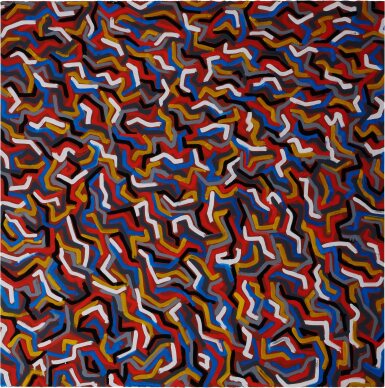 View full screen - View 1 of Lot 27. Squiggly Brushstrokes.