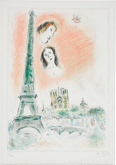 View full screen - View 1 of Lot 62. MARC CHAGALL | LE RÊVE DE PARIS (M. 600).