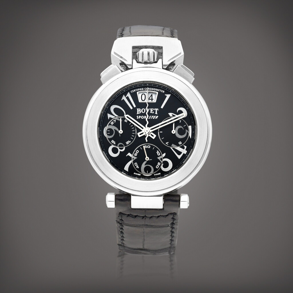 View full screen - View 1 of Lot 945. Sportster, Reference C800 | A stainless steel chronograph wristwatch with date, Circa 2000 | 播威 | Sportster 型號C800 | 精鋼計時腕錶,備日期顯示,約2000年製.