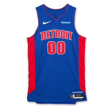 View full screen - View 1 of Lot 132. Ronald Holland II Detroit Pistons 2024-2025 Game Worn Icon Edition Jersey | 2nd Career Game.