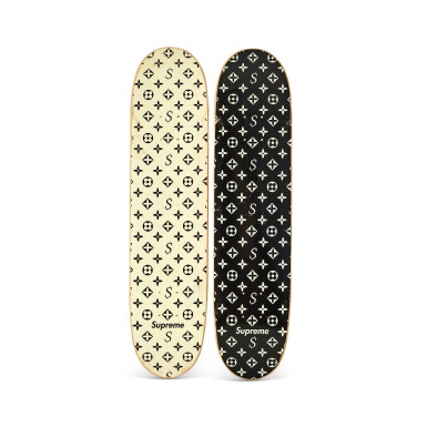 View full screen - View 1 of Lot 9019. Supreme Skateboard Decks "Monogram", Set of Two.