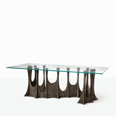 View full screen - View 1 of Lot 119. PAUL EVANS | DINING TABLE.