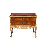 A Danish giltwood and walnut commode, Altona, third quarter 18th century