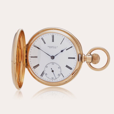 View full screen - View 1 of Lot 416. A pink gold hunting-cased watch, No. 19941, Circa 1880.