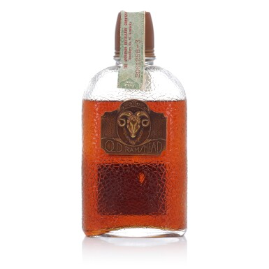 View full screen - View 1 of Lot 804. Old Ramshead Bottled In Bond 100 Proof 1916 (1 Bottle Pint).