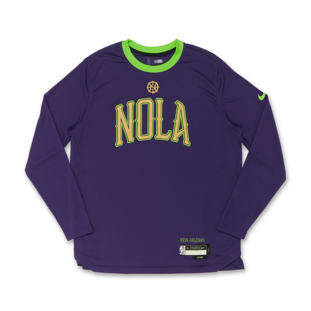 View full screen - View 1 of Lot 210. Jeremiah Robinson-Earl New Orleans Pelicans 2024-2025 City Edition Warmup Set .