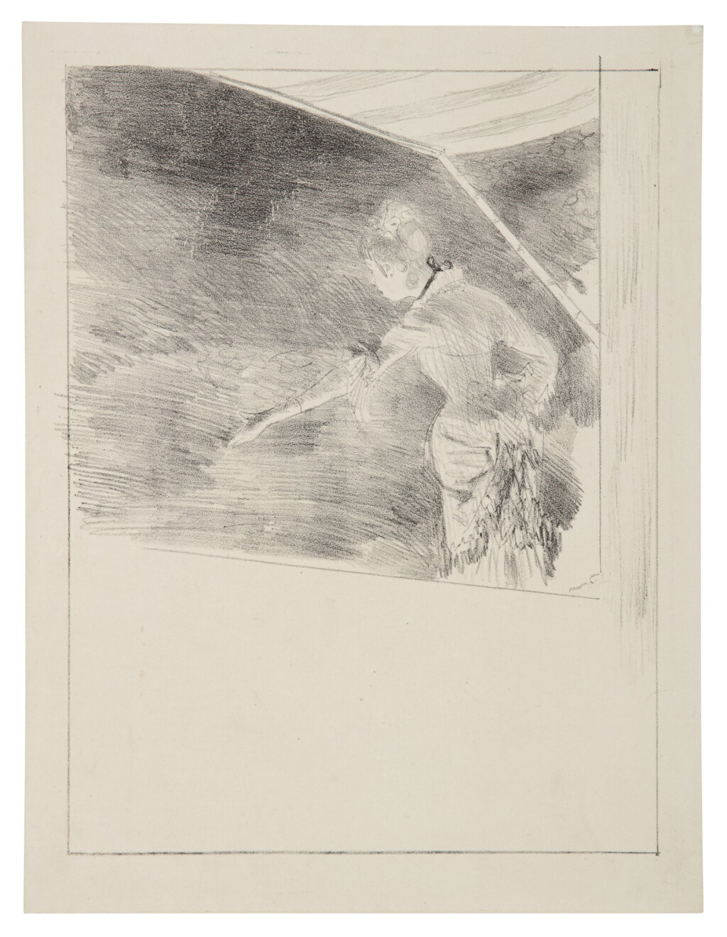 View full screen - View 1 of Lot 163. EDGAR DEGAS | SINGER AT A CAFÉ-CONCERT (DELTEIL 53; ADHÉMAR 33; REED & SHAPIRO 26).
