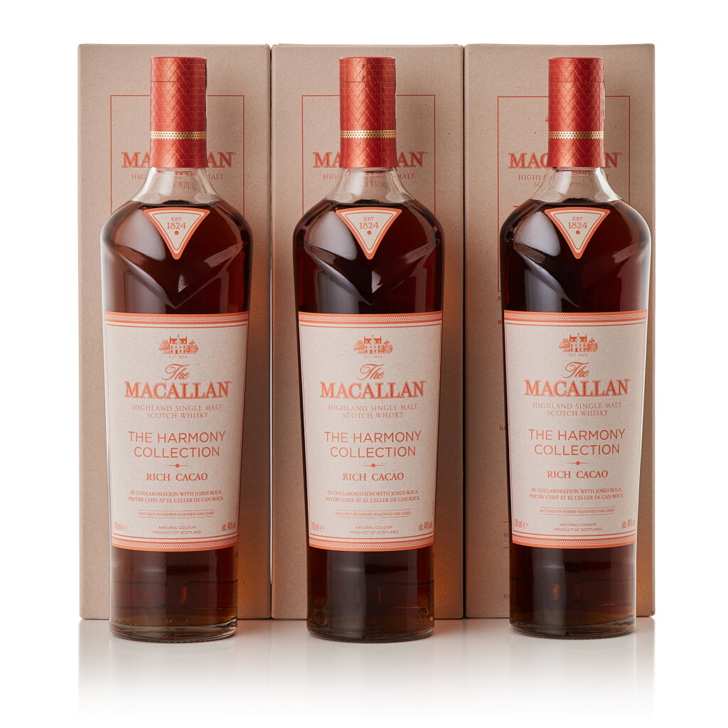 View full screen - View 1 of Lot 246. The Macallan Harmony Collection Rich Cacao 44.0 abv NV (3 BT70).