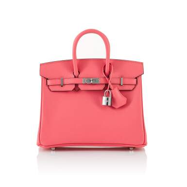 View full screen - View 1 of Lot 1. HERMÈS | ROSE AZALEE BIRKIN 25 IN EPSOM LEATHER WITH PALLADIUM HARDWARE, 2019.