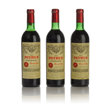 View full screen - View 1 of Lot 125. Petrus 1971 (3 BT).