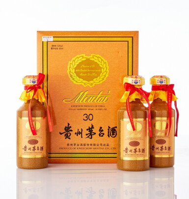 View full screen - View 1 of Lot 6293. 2021年產30年貴州茅台酒 Kweichow Moutai Aged 30 Years 2021 (3 BT50).