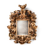 Miroir en bois doré, Travail du Nord de l’Italie, fin du XVIIe siècle