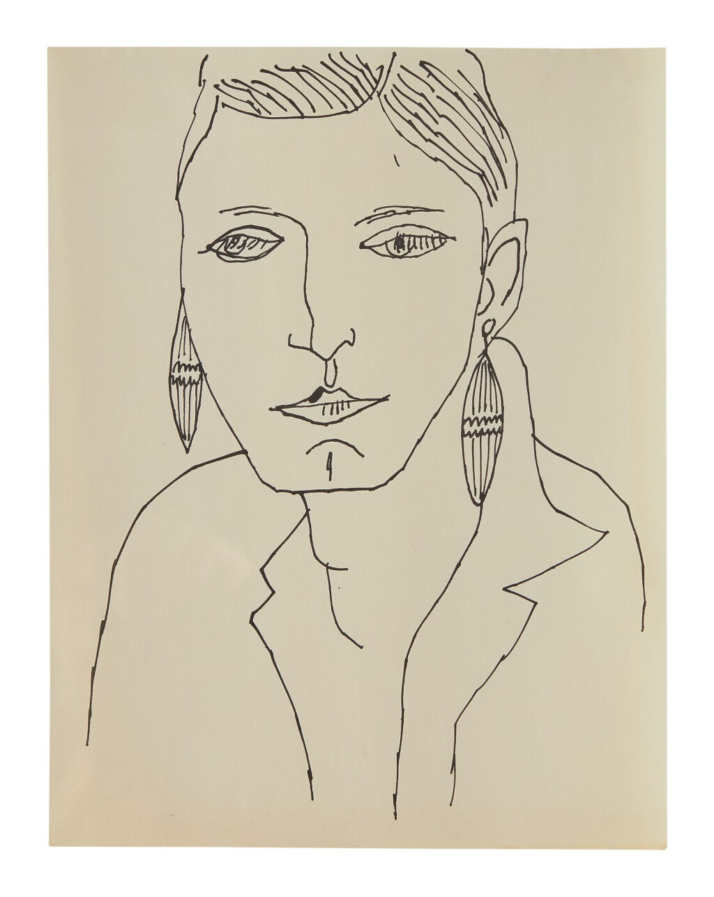 View full screen - View 1 of Lot 472. ANDY WARHOL | UNTITLED (UNIDENTIFIED MALE PORTRAIT).