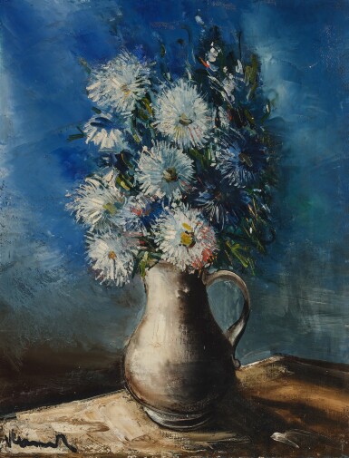 View full screen - View 1 of Lot 1304. Blancs et bleur asters.