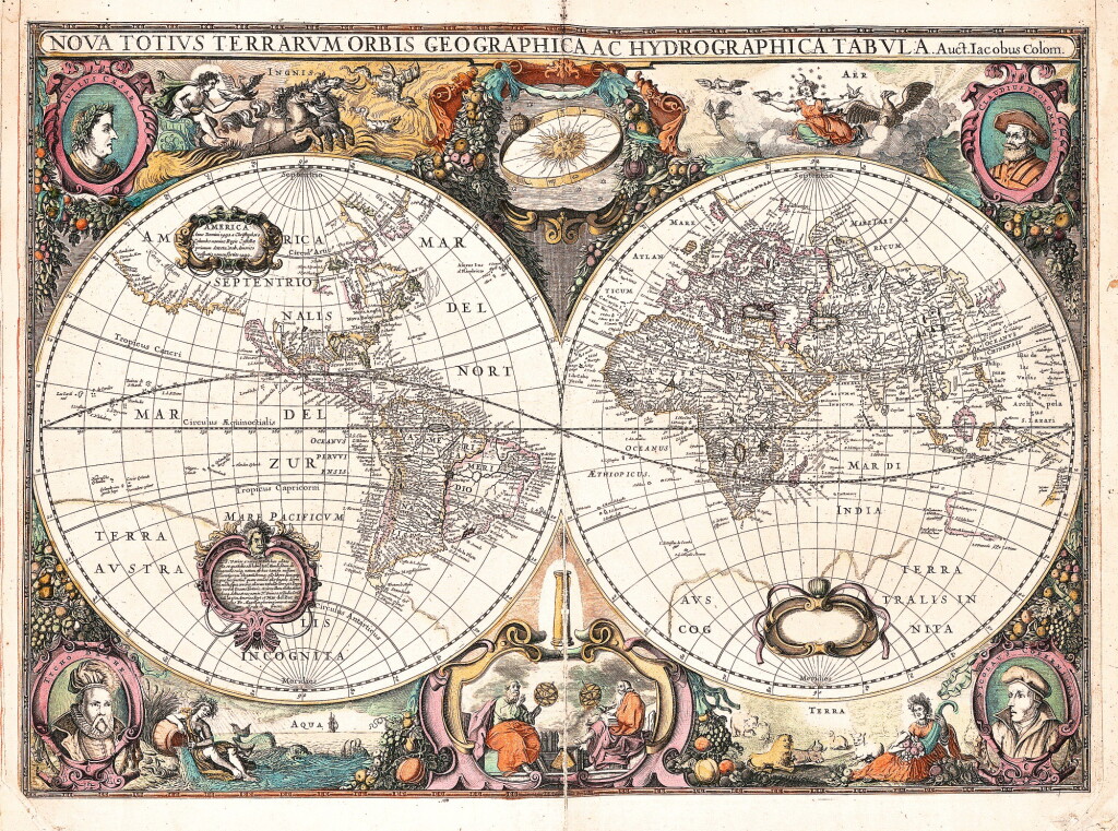 View full screen - View 1 of Lot 127. Colom | Atlas ou Colom Ardante, 1668.