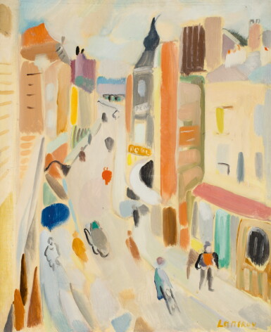 View full screen - View 1 of Lot 593. ANDRÉ LANSKOY | SCÈNE DE RUE.