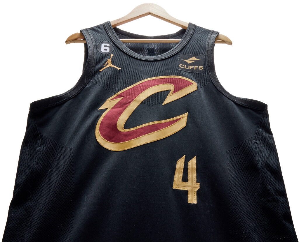 View full screen - View 1 of Lot 80. Evan Mobley Cleveland Cavaliers 2022-2023 Game Worn Statement Edition Jersey.