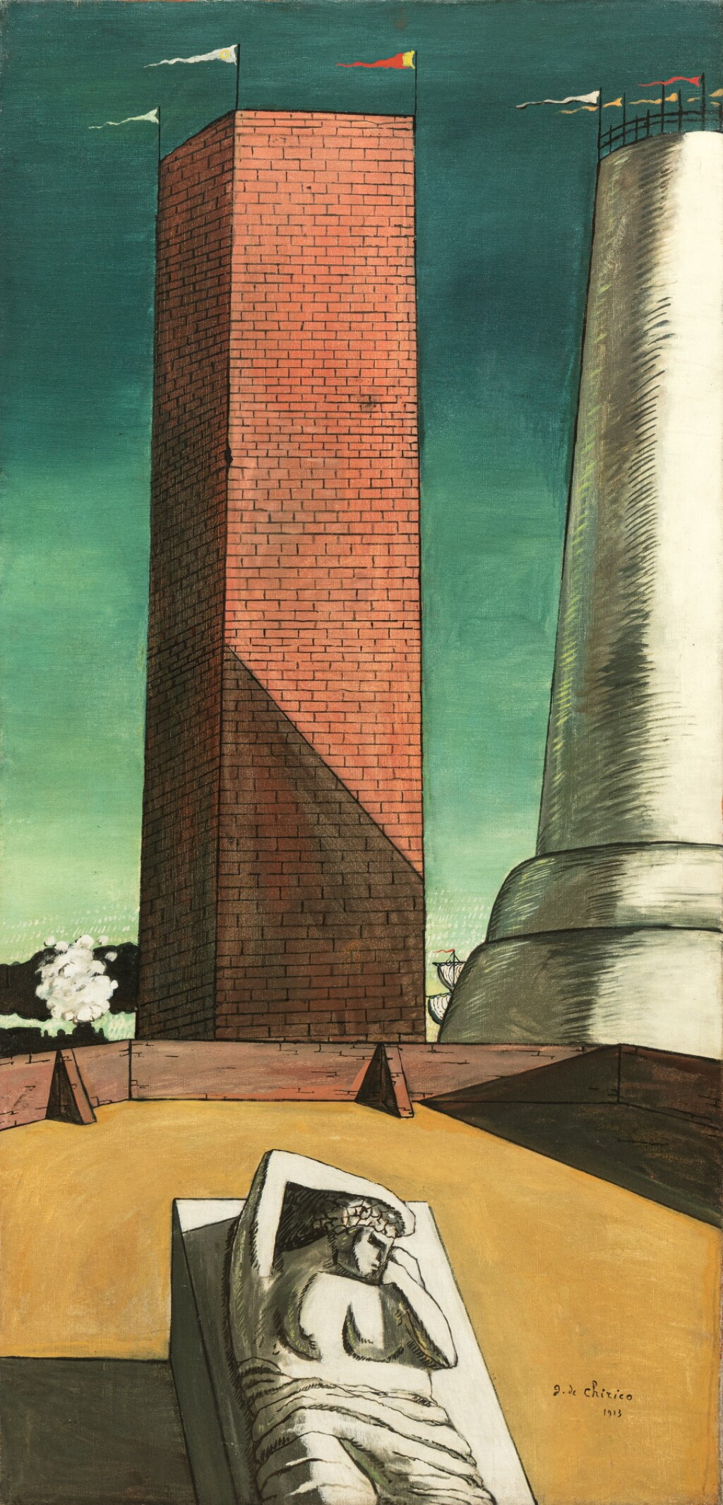 View full screen - View 1 of Lot 115. GIORGIO DE CHIRICO | IL POMERIGGIO DI ARIANNA (ARIADNE’S AFTERNOON).