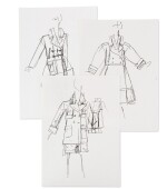 Three original sketches for fashion | Trois croquis de mode originaux